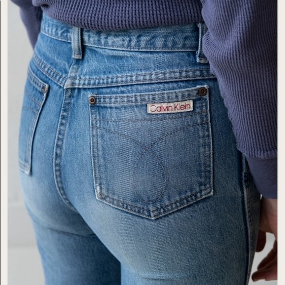 Calvin Klein Vintage 80s Classic Pocket Straight Leg Jeans Brooke Shields - Picture 5 of 14
